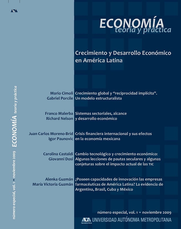 Crisis financiera internacional y sus efectos en la economía mexicana |  Economía teoría y práctica